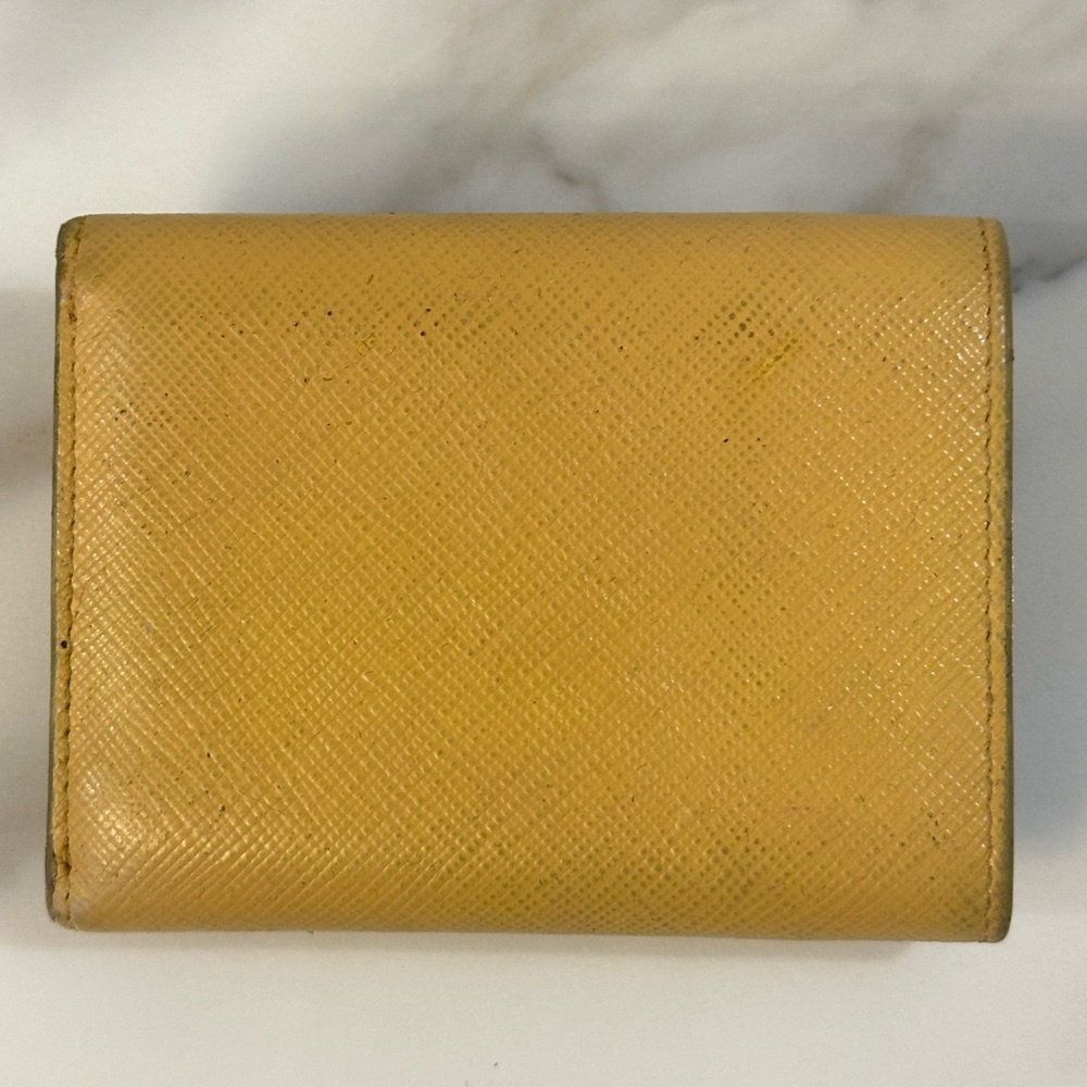 Prada Tri Fold Compact Saffiano Leather Wallet - Picture 2 of 6